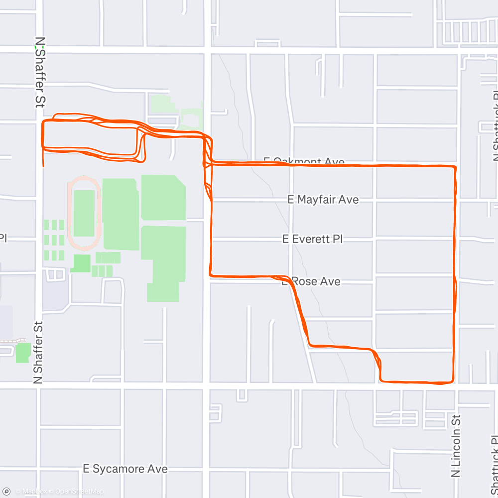 Map of the activity