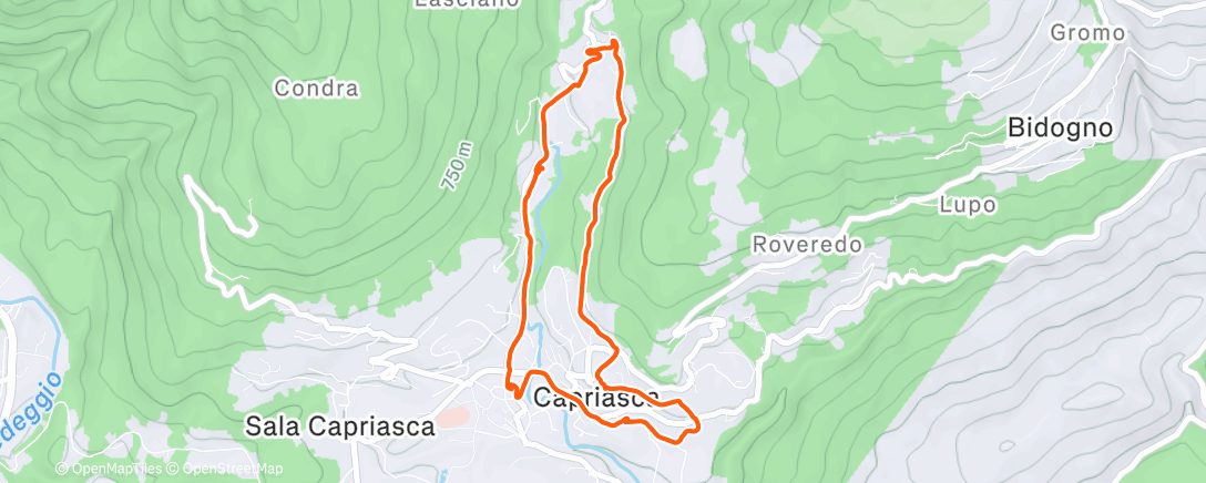Map of the activity, Giro dei lavatoi