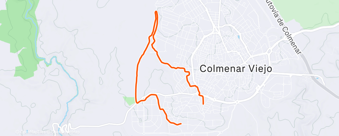 Карта физической активности (Evening Run)