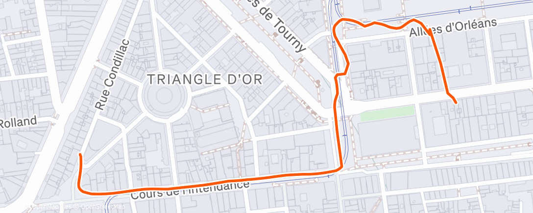 Map of the activity, Marche en soirée