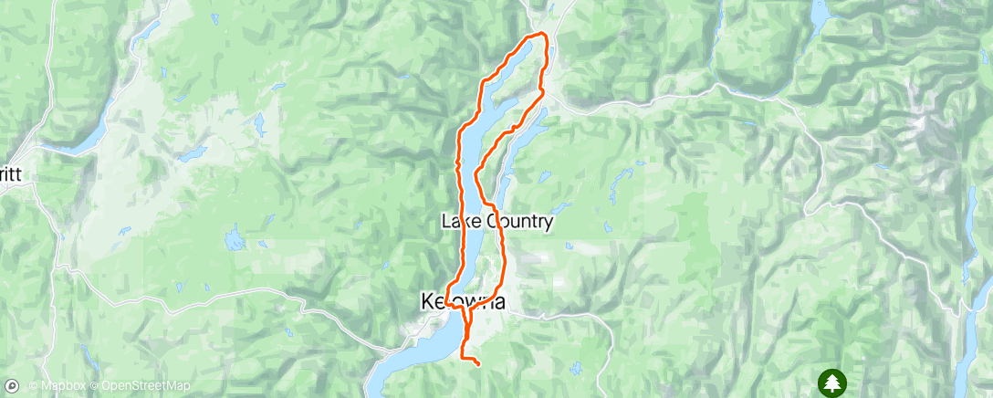 Mapa da atividade, Day 2 of Kelowna Retreat. (Queen Stage)