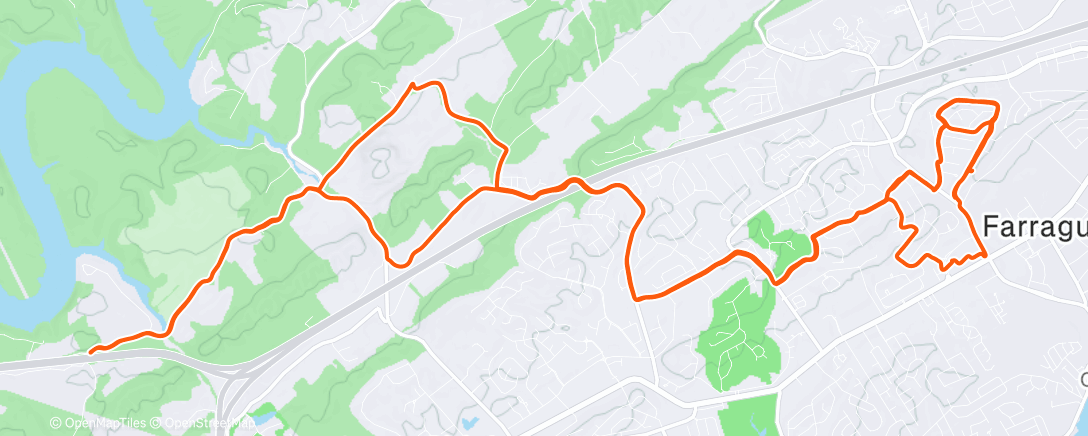 Map of the activity, Morning Ride