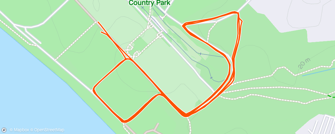 Map of the activity, Netley ParkRun