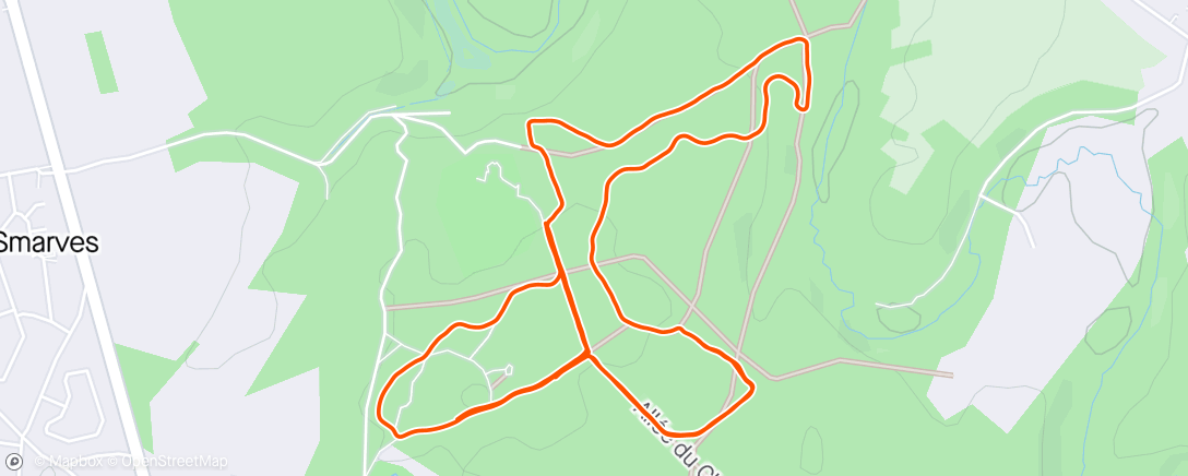 Map of the activity, Évaluation Trail