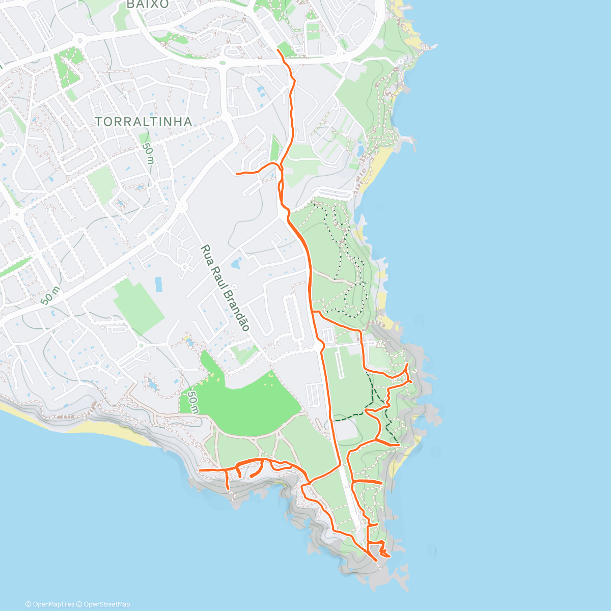 Карта физической активности (Ponta da Piedade, Teil 2)