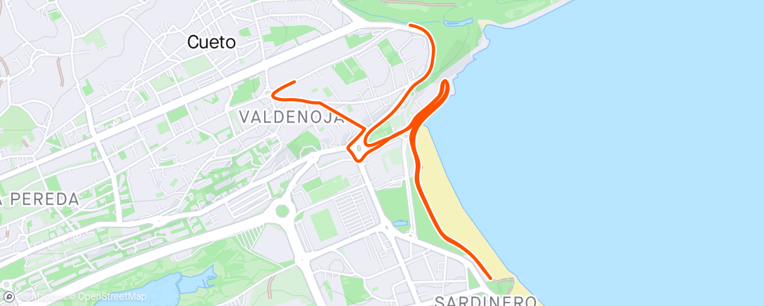 Map of the activity, Race week mode