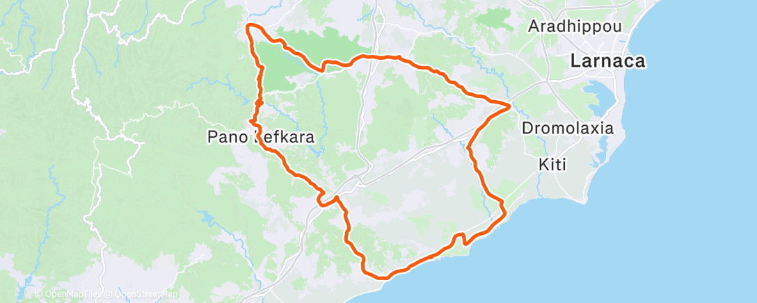 Map of the activity, Fahrt am Morgen