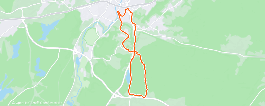 Map of the activity, Morning Walk