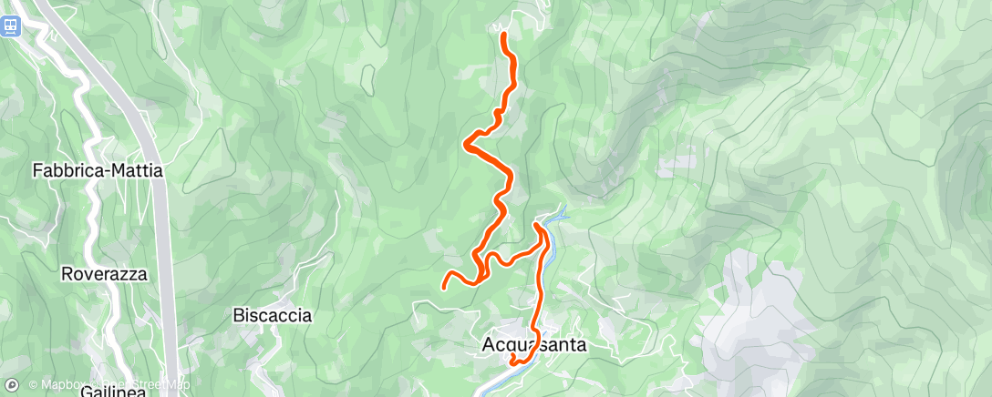 Map of the activity, Morning Run