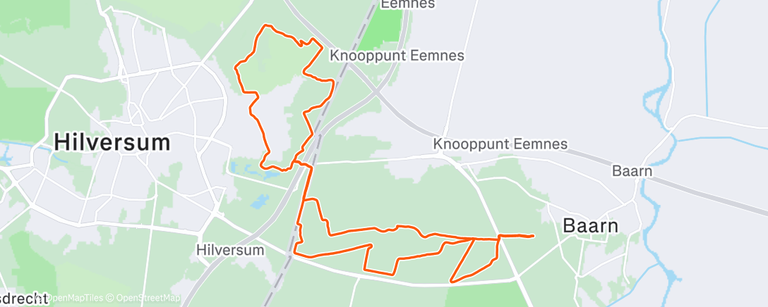 Map of the activity, Duurloop
