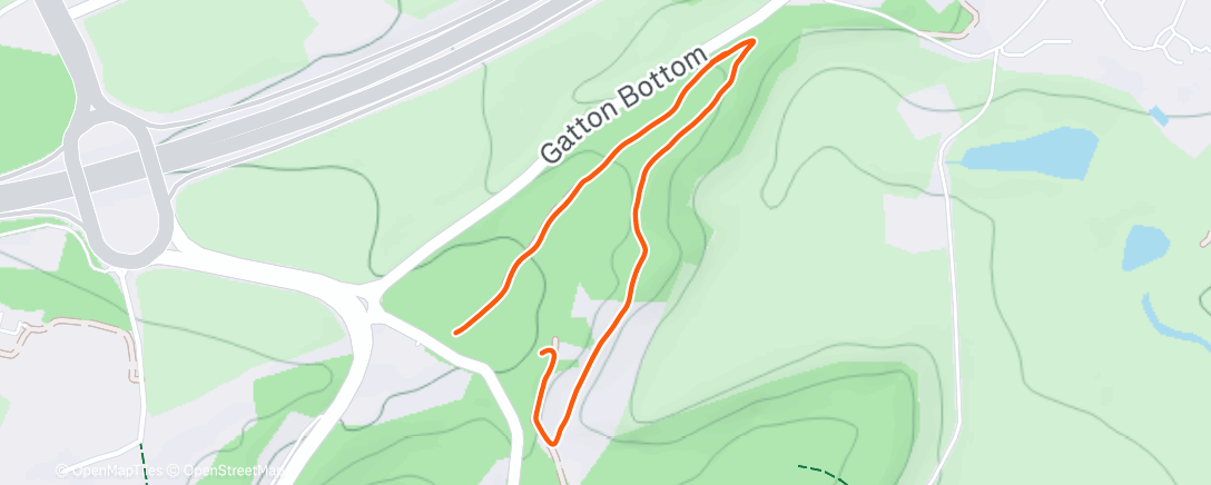 Map of the activity, Afternoon Walk