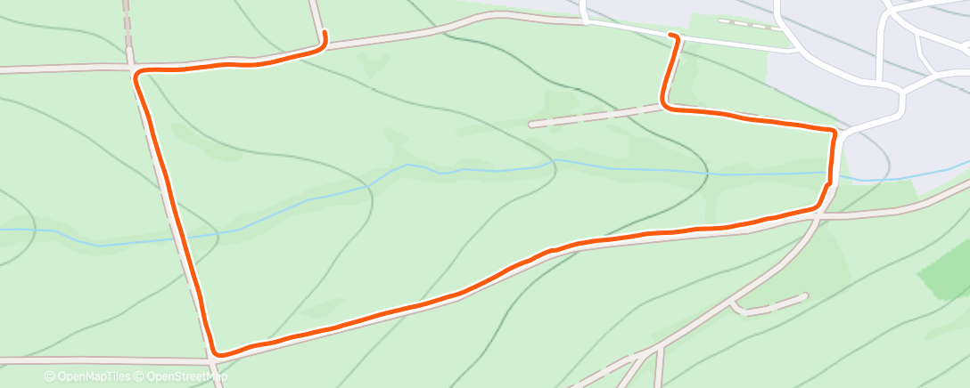 Map of the activity, Morning Run
