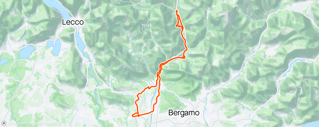 Map of the activity, SGB-Fuipiano al Brembo-Alino-Clanezzo