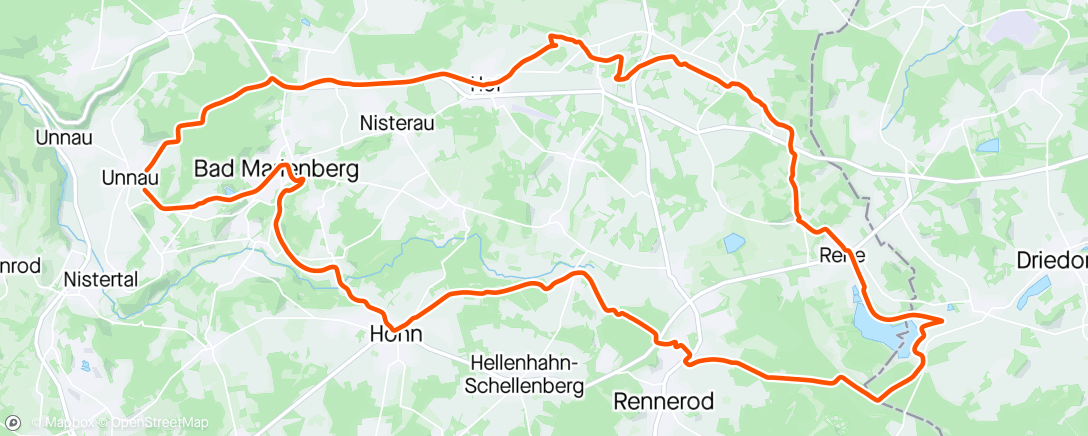 Map of the activity, Fahrt zur Mittagszeit