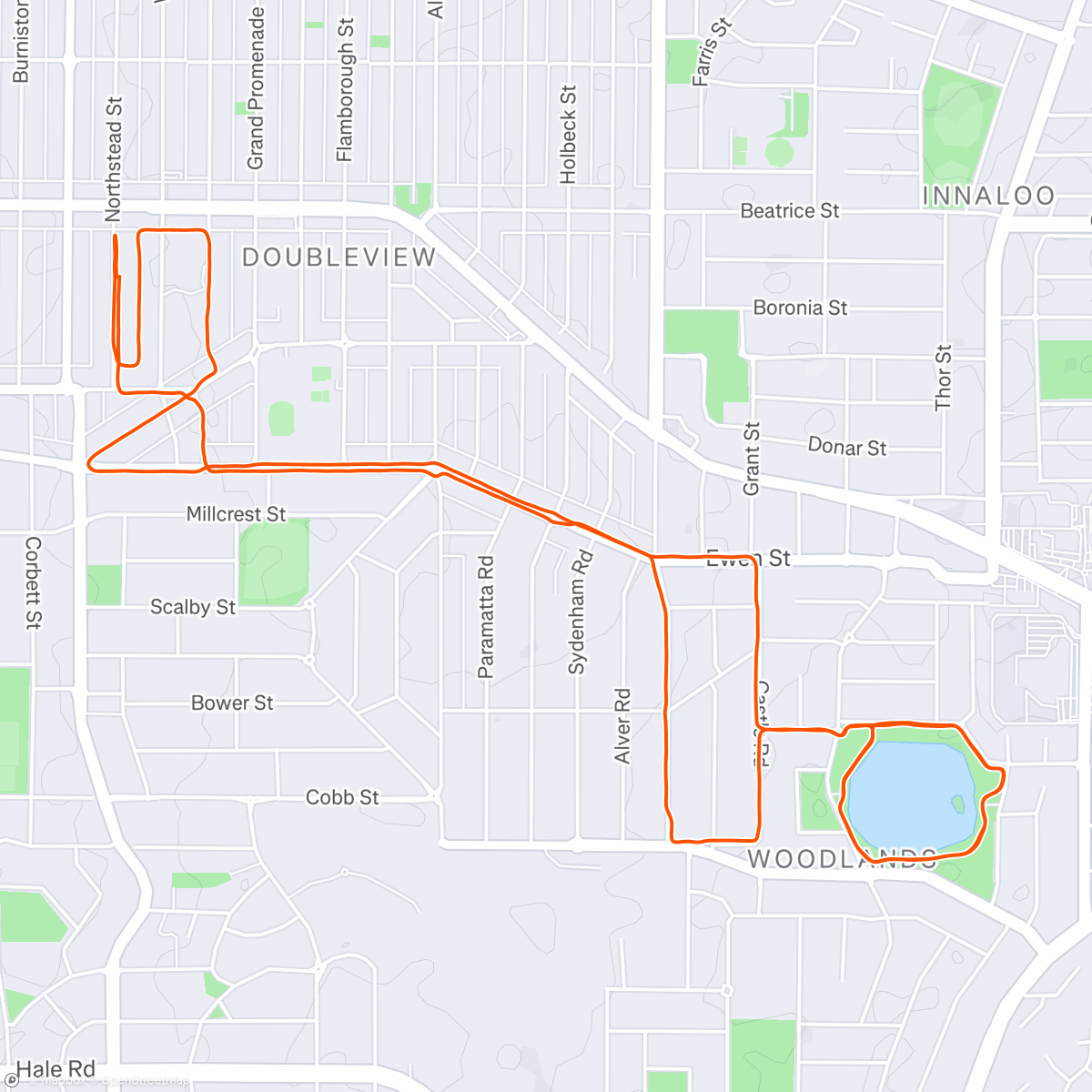 Map of the activity, Cruising the hood