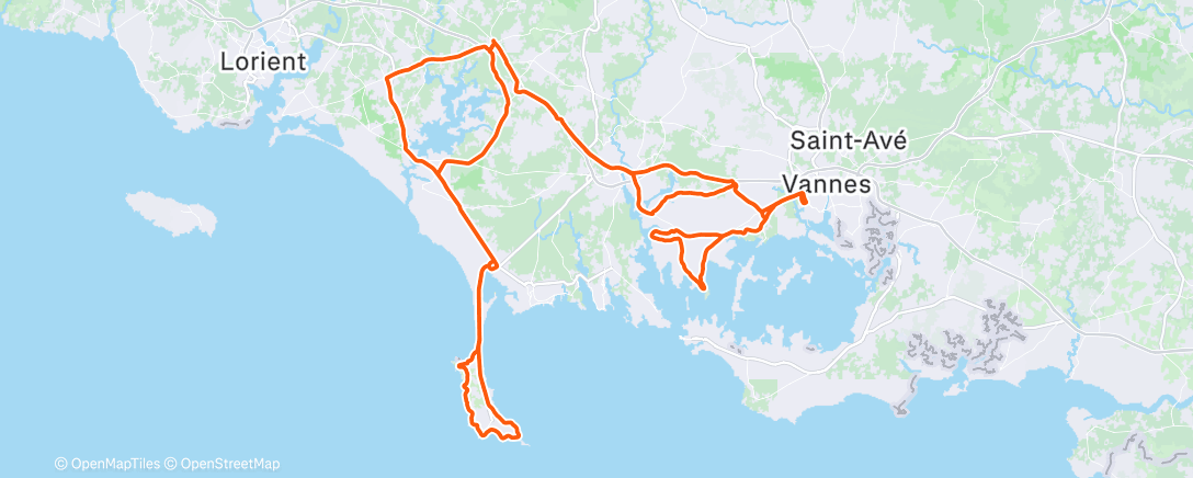 Mappa dell'attività Sortie le matin