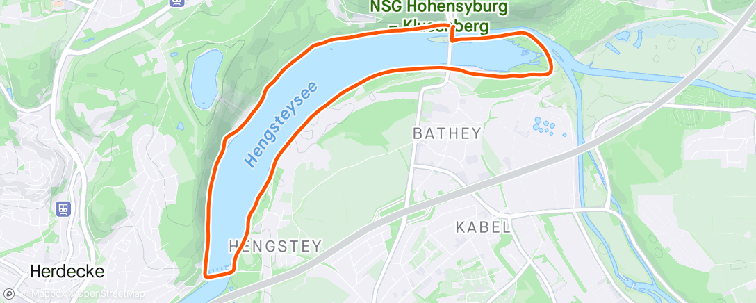 Map of the activity, Hengsteysee