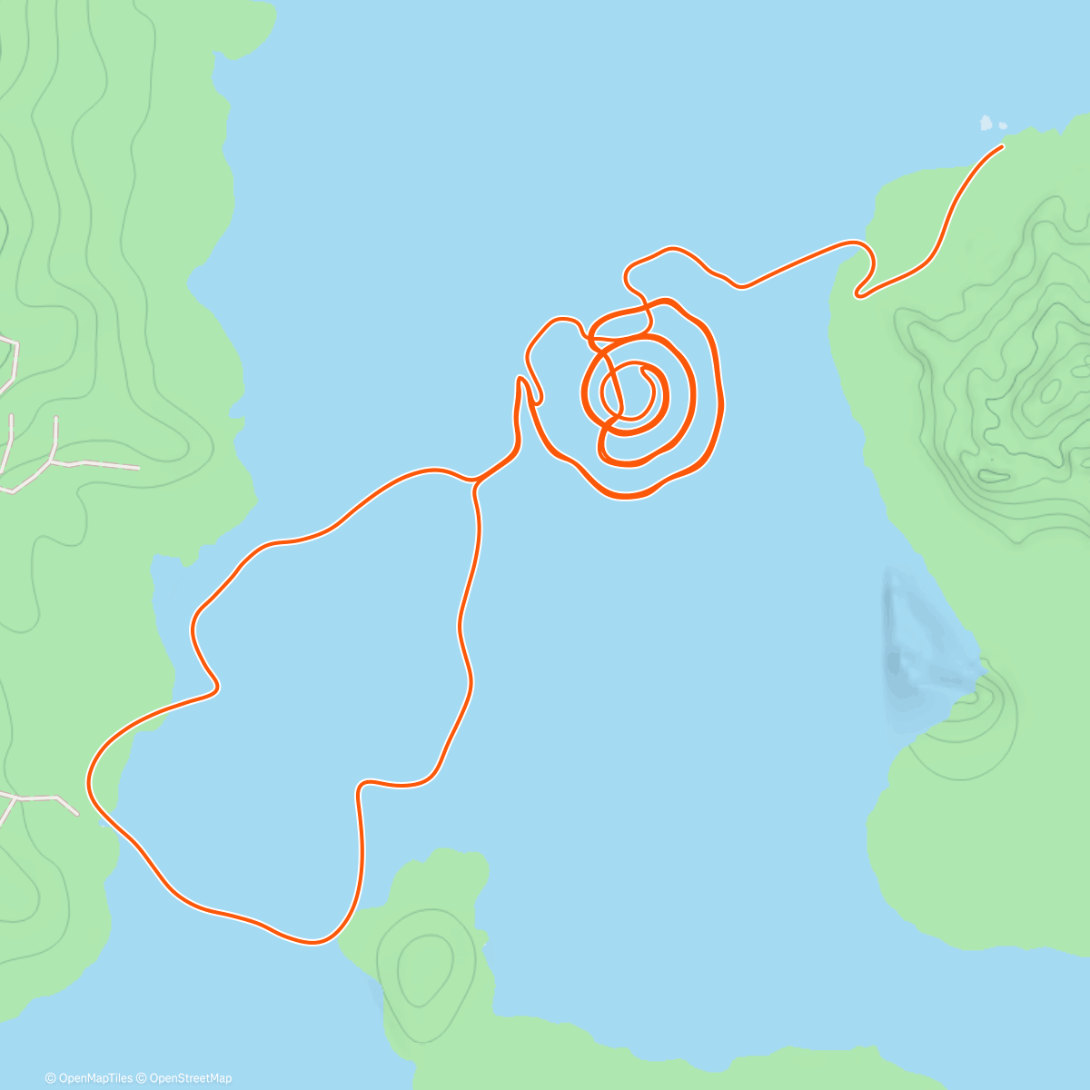 Map of the activity, Zwift - Loopin Lava in Watopia