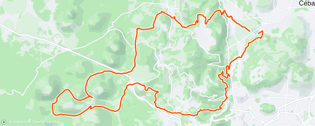 Map of the activity, VTT - Dans les puys ⛰️