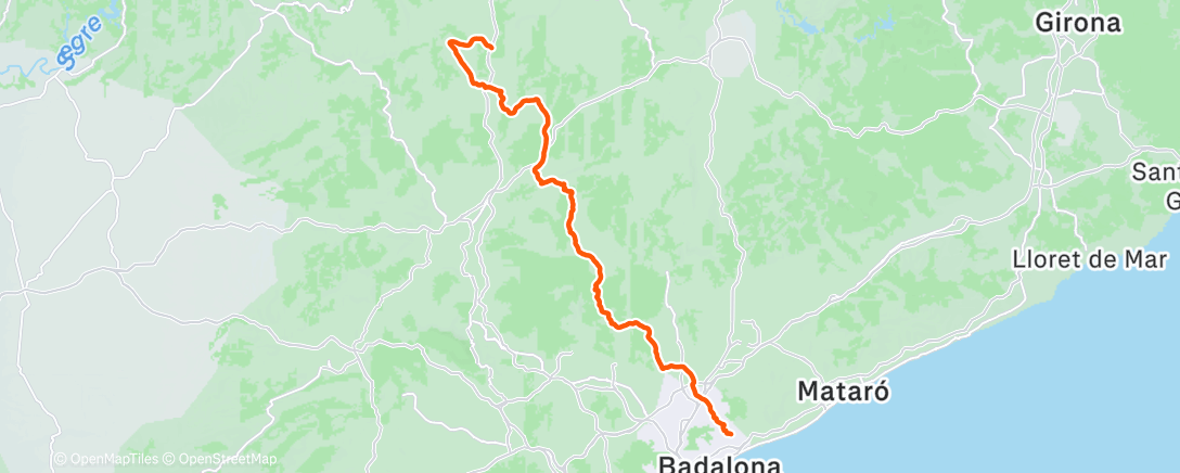 Mapa de la actividad (Morning Ride)