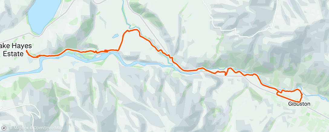 Map of the activity, Lunch Ride