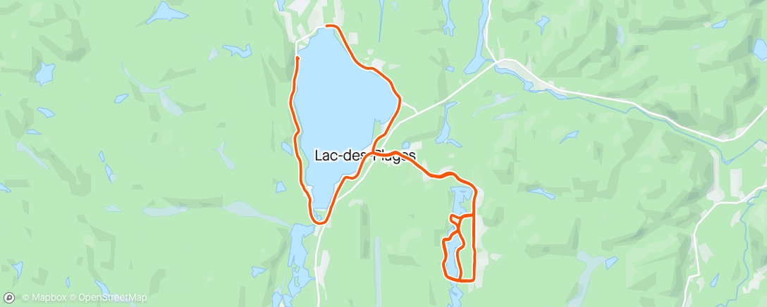 Map of the activity, Gravel ride