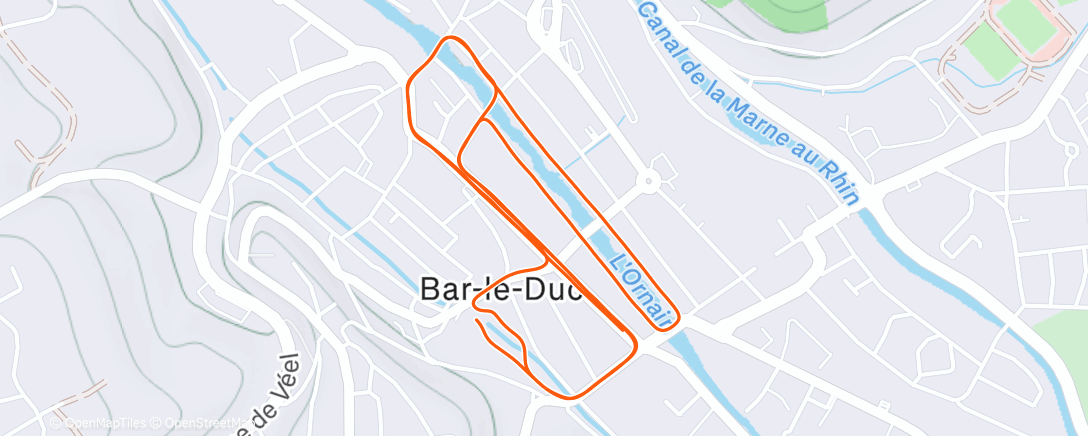 Map of the activity, La Barisienne ❤️‍🔥