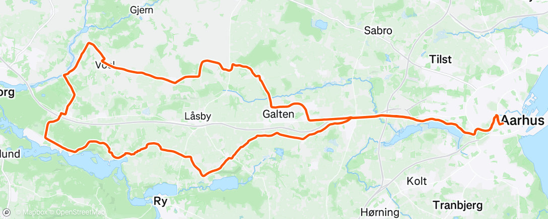 Map of the activity, Morning Ride