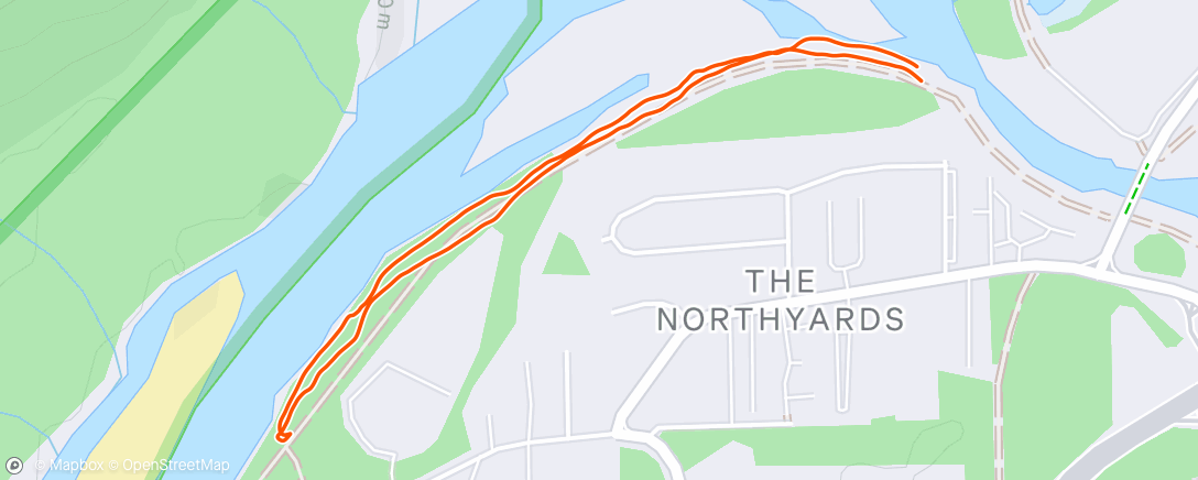 Map of the activity, Morning Run