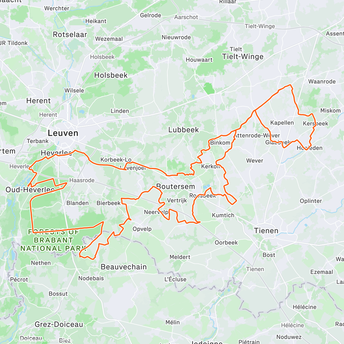 Map of the activity, New bike day🤩