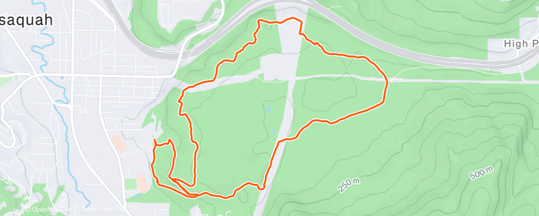 Map of the activity, avoiding school traffic