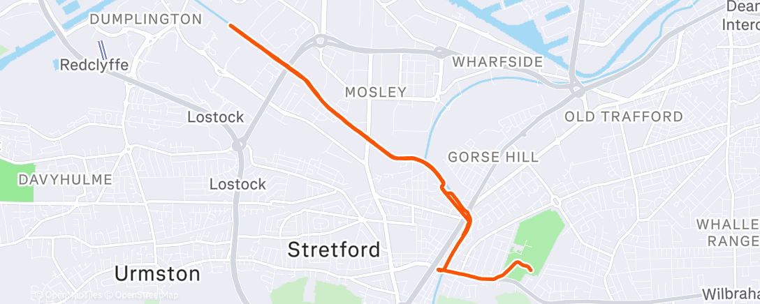 Map of the activity, Lunch Run