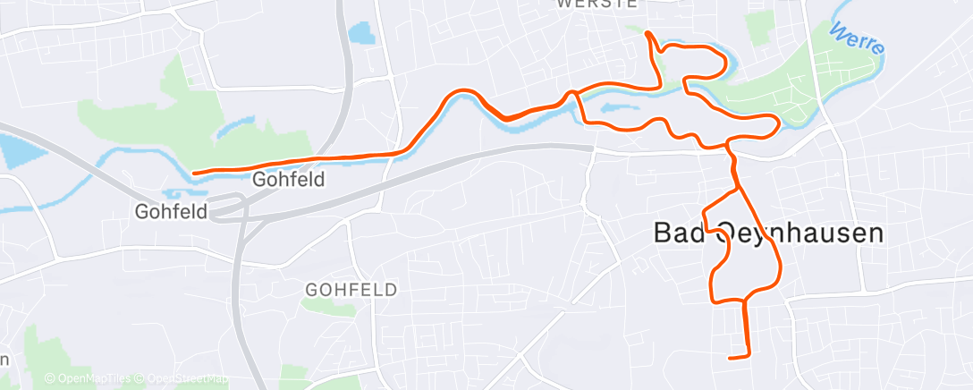 Карта физической активности (Lauf am Nachmittag)