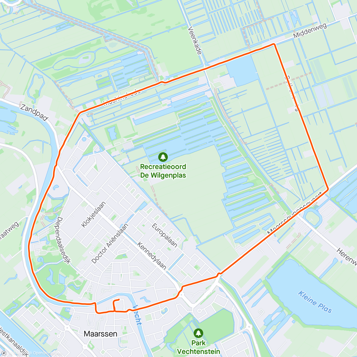 Mapa de la actividad (Polderrun)