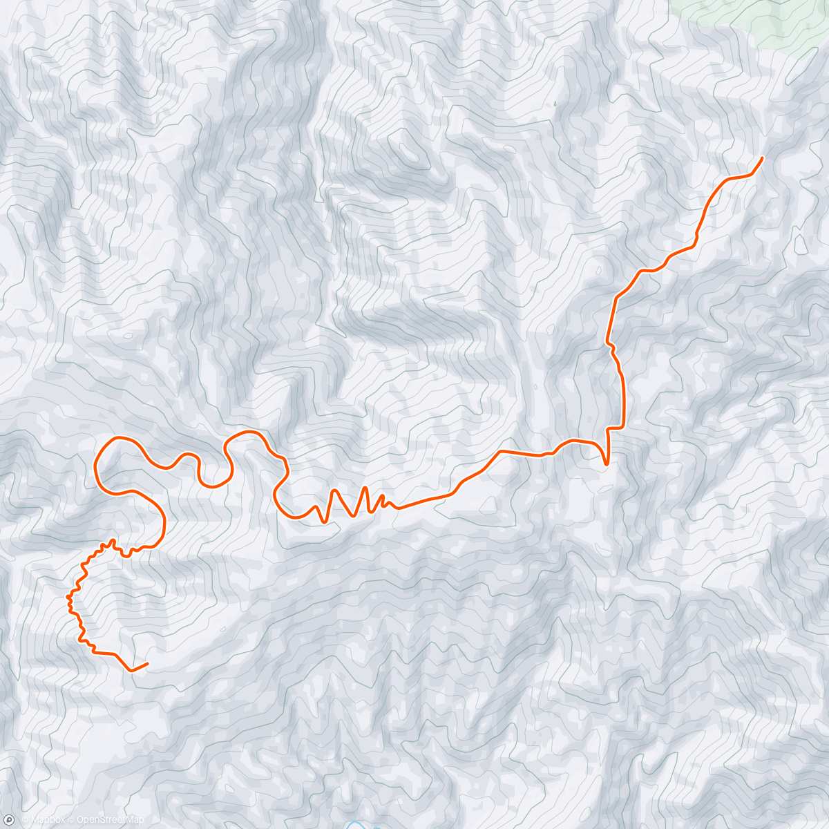 Map of the activity, Zwift - hill climbs
