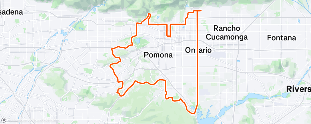 Map of the activity, Morning Ride