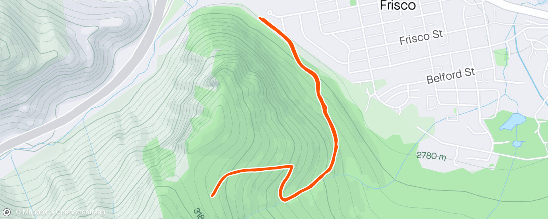 Map of the activity, Mt Royal Snowfest