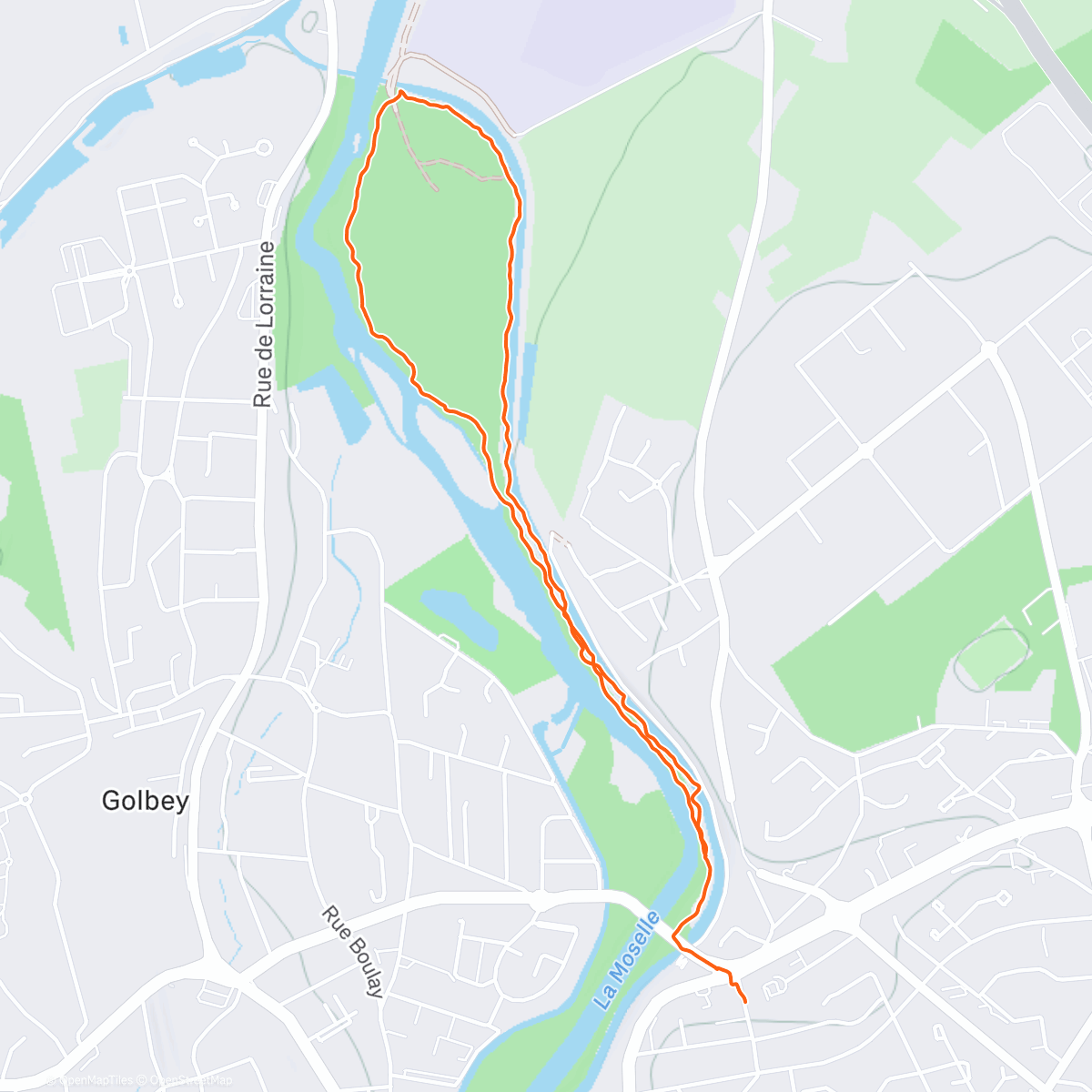 Карта физической активности (Épinal - Canal)