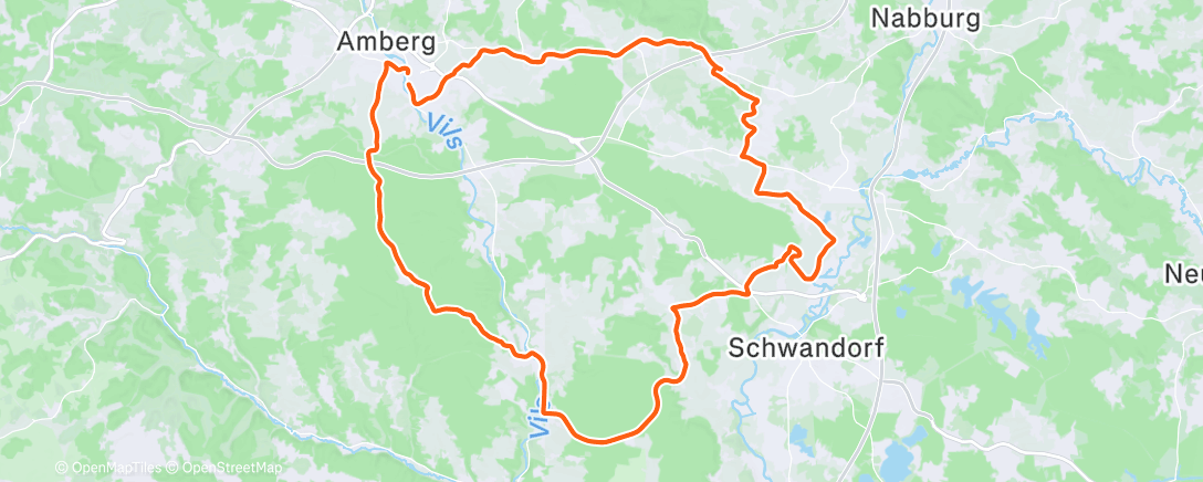 Map of the activity, Fahrt am Nachmittag