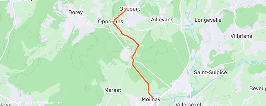 Map of the activity, GP 1 a GP 2