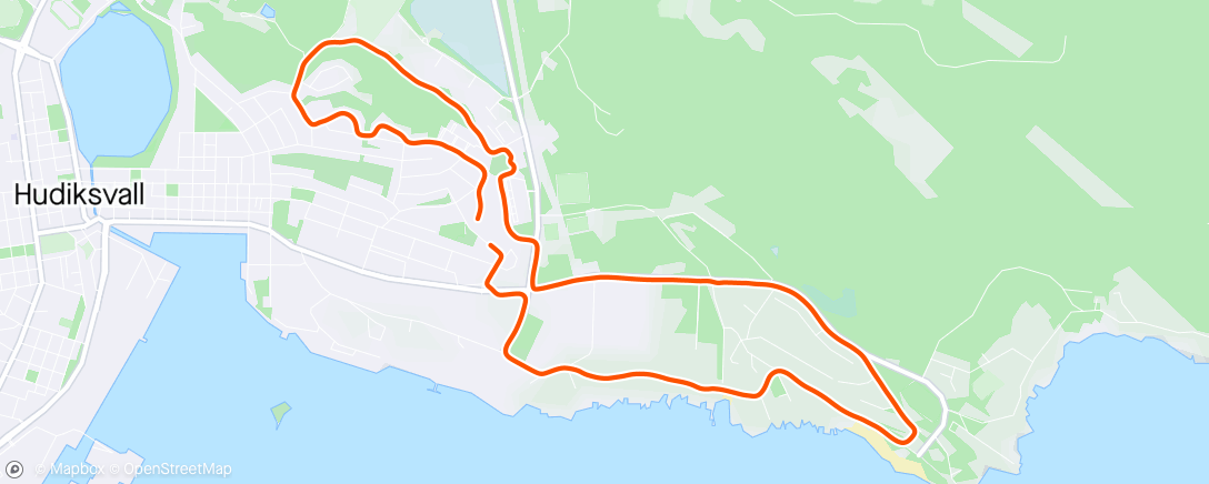 Map of the activity, Sunday walk
