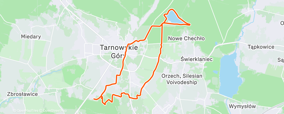 Map of the activity, Lunch Ride