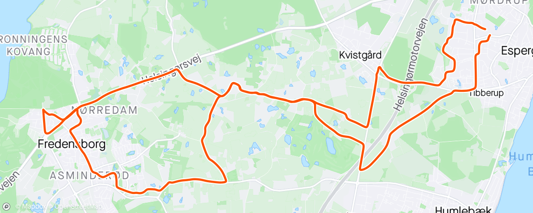 Map of the activity, Fredensborg slot