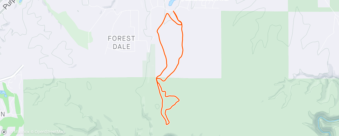 Map of the activity, Don’t be fooled, this was 7 miles