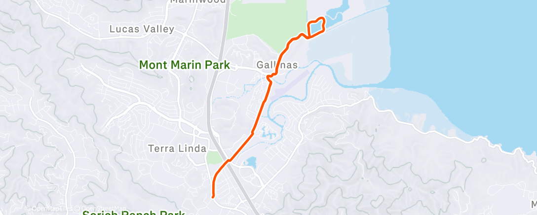 Map of the activity, Morning Run
