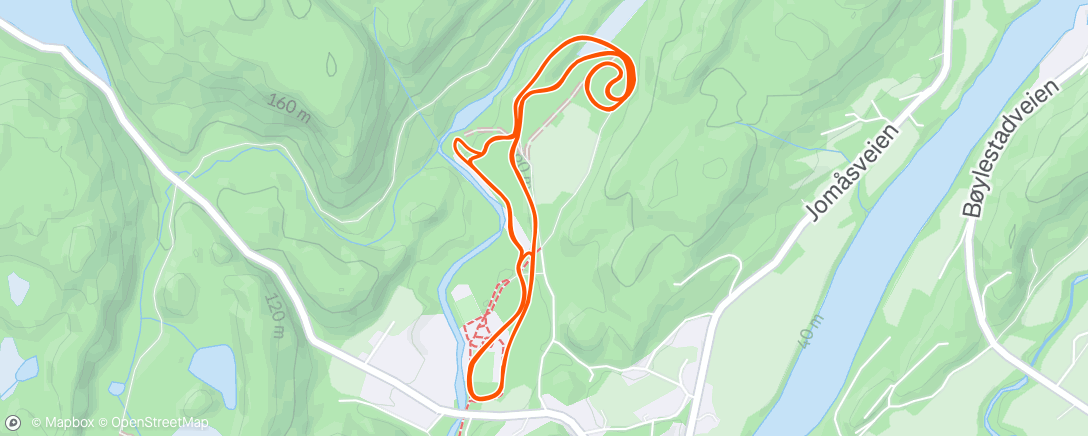 Map of the activity, Rulleski Mjølhus