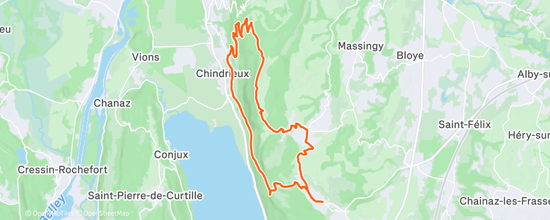 Peta aktivitas, Sortie vélo le midi