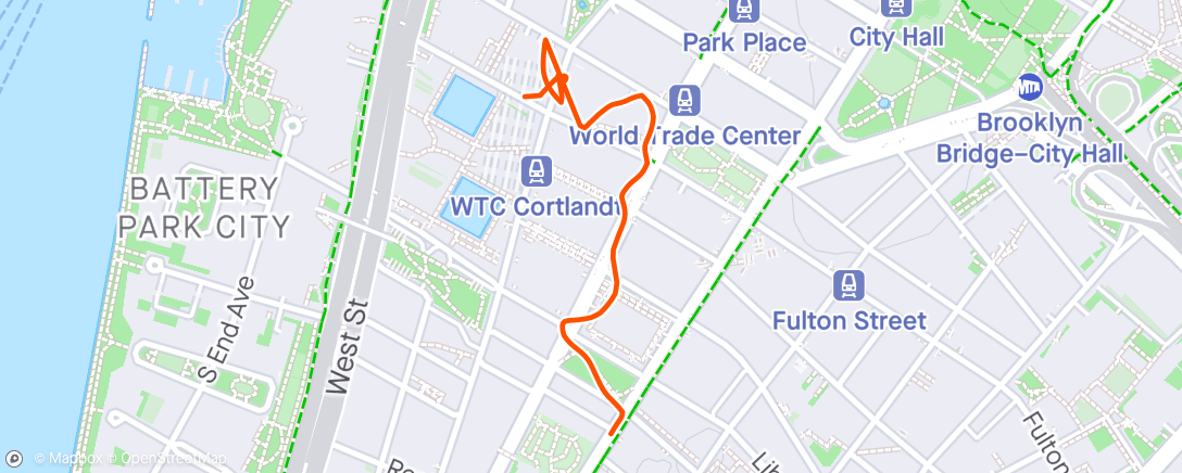 Map of the activity, Walk to the Office