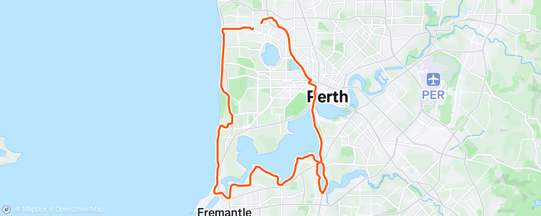 Mappa dell'attività Morning Ride