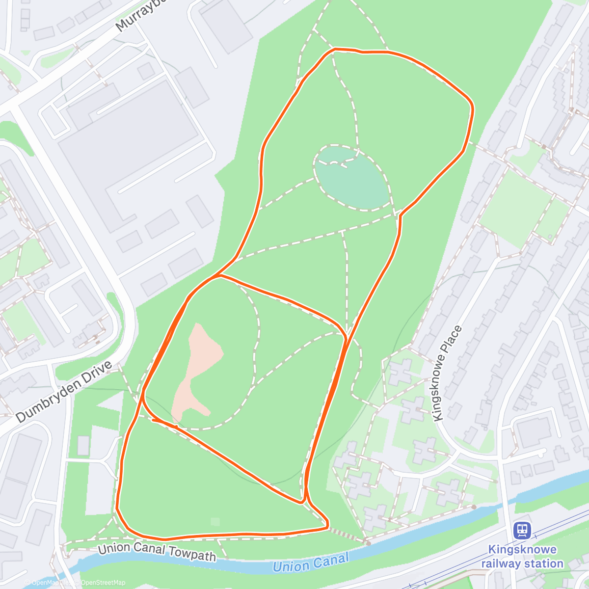 Map of the activity, Hailes Quarry Junior Parkrun with Cora